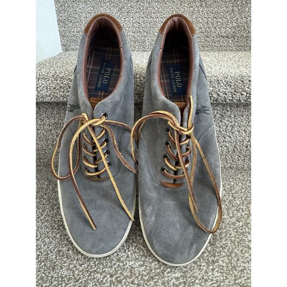 Polo Ralph Lauren Vaughn Deck Shoes Mens Sz 12D Gray - Picture 1 of 16